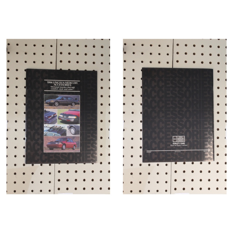 1994 Lincoln  Brochure Mercury Accessories 44 Pages