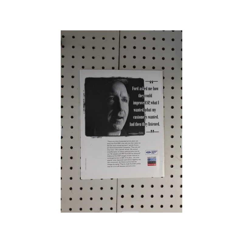 1997   Flyer(Sweepstakes) Ford & Lincoln Dealer World Vol. 18 No. 1 40 Pages Jan