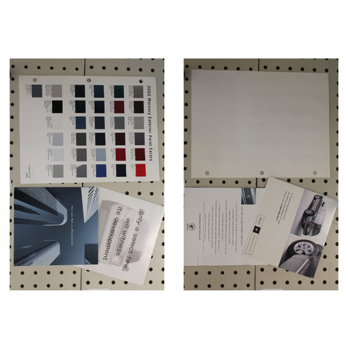 2002 Mercury Mountaineer Brochure Ext. Color Chart  ( 3 pcs. )