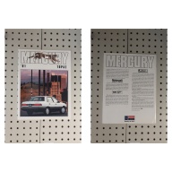 1991 Mercury Topaz Brochure  27 Pages