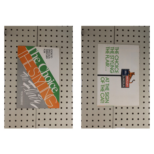 Lincoln  Flyer(Poster Size Foldout) Mercury 1970s