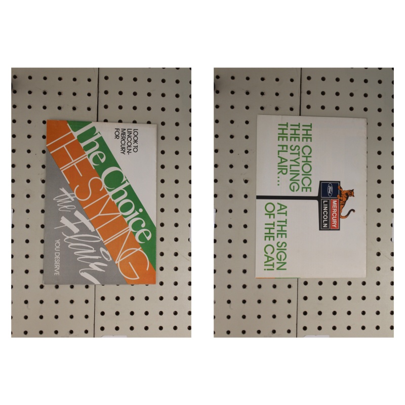 Lincoln  Flyer(Poster Size Foldout) Mercury 1970s