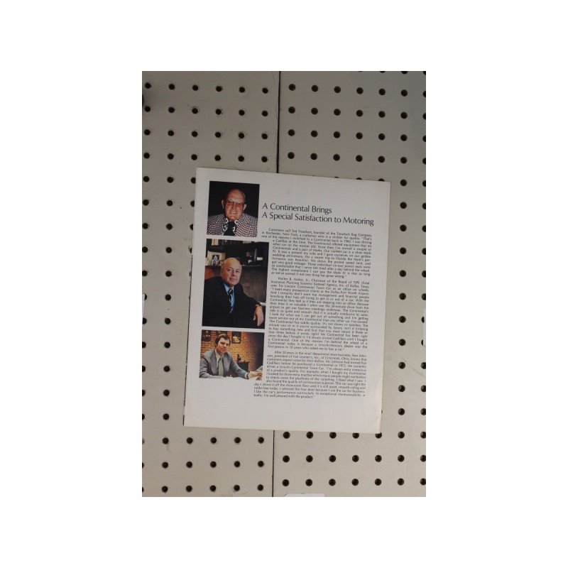 1975 Lincoln Mark IV Flyer(Bifold) Continental