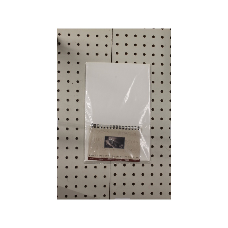 1997 Lincoln Continental Booklet Quick Tips