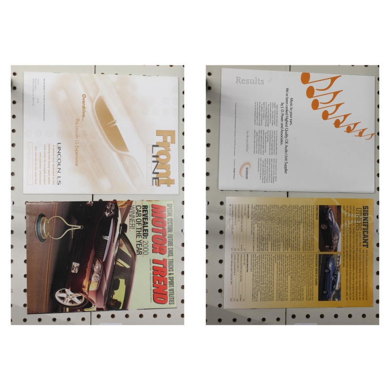 1999 Lincoln  Magazine Mercury Frontline PlusMotor Trends  Car of the year flye