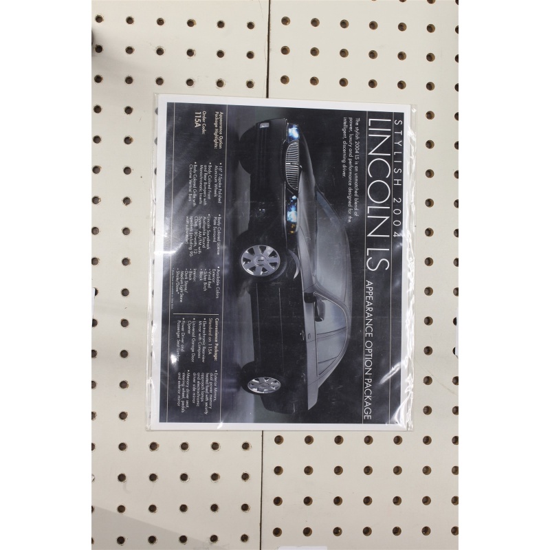 2004 Lincoln LS Brochure Option Package