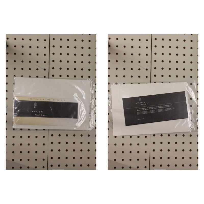 2007 Lincoln  Flyer(Bifold) Ext. Color Chart