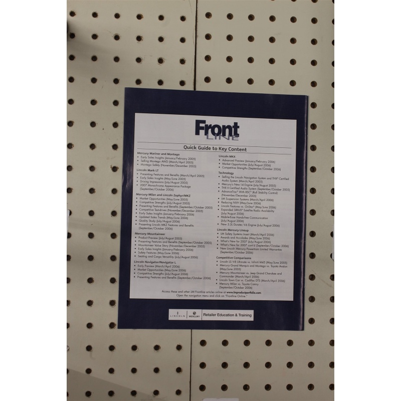 2007 Lincoln Navigator Magazine Frontline  23 Pages