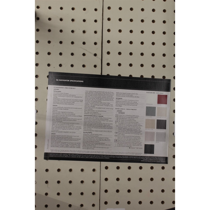 2006 Lincoln Navigator Flyer(Bifold)