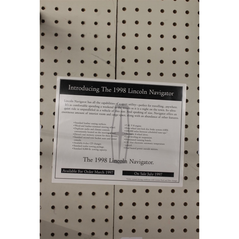 1998 Lincoln Navigator Card