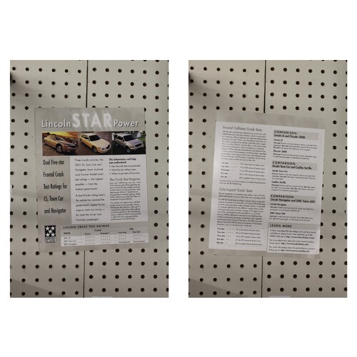 2001 Lincoln  Flyer(Single Page) Star Power