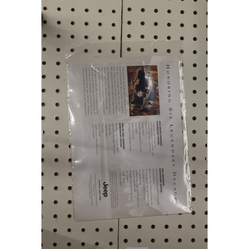 2001 Jeep  Flyer(Single Page) 60th Anniv. Editions