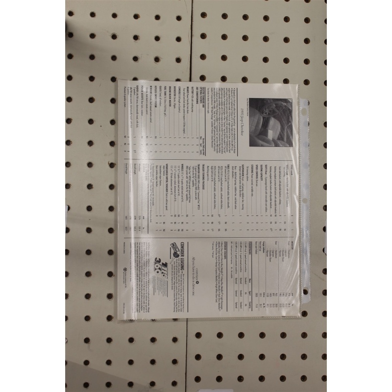 1993 Jeep Cherokee Flyer(Single Page) nature seeker