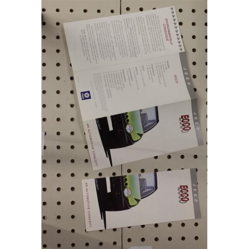  Jeep  Flyer(Trifold) Ecco Lot of 2  