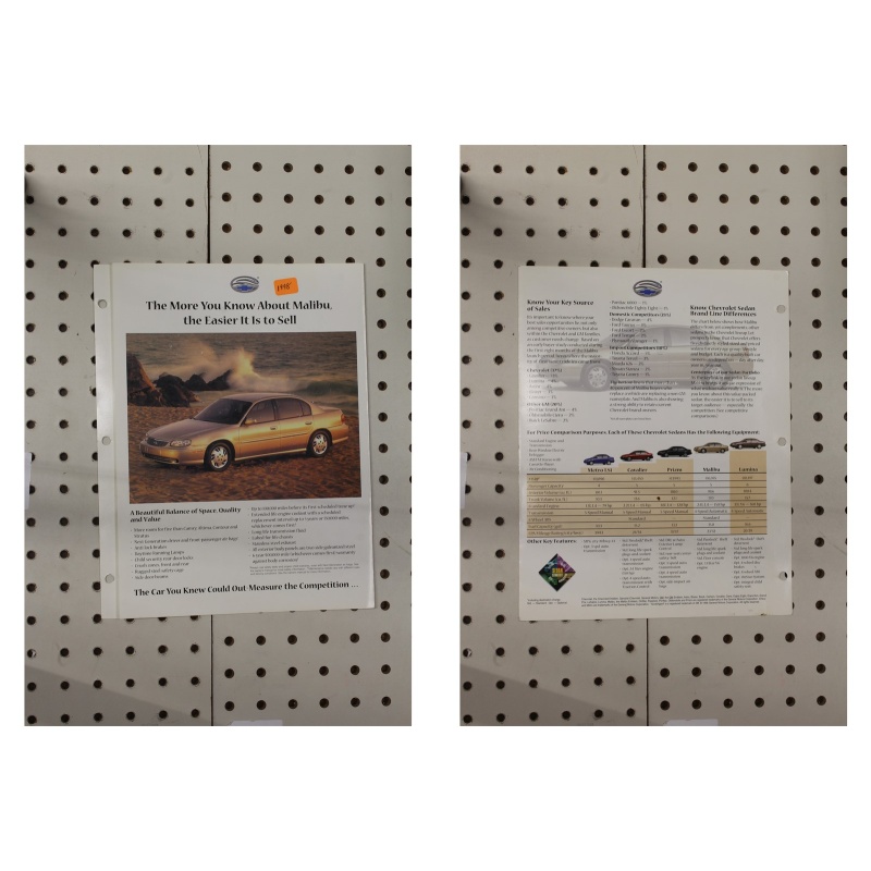 1998 Chevrolet  Flyer(Bifold) Various Models