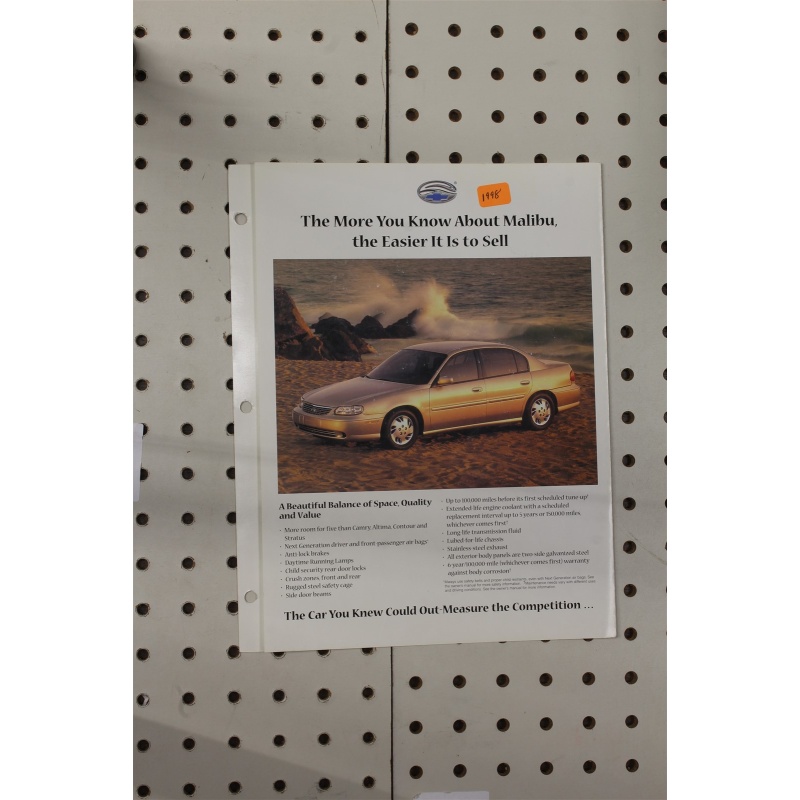 1998 Chevrolet  Flyer(Bifold) Various Models