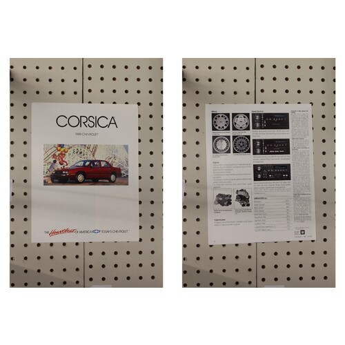 1989 Chevrolet Corsica Brochure  5 Pages