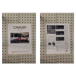 1989 Chevrolet Cavalier Brochure  5 Pages