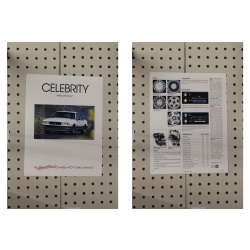 1989 Chevrolet Celebrity Brochure  5 Pages