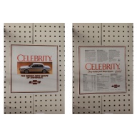 1982 Chevrolet Celebrity Brochure  15 Pages