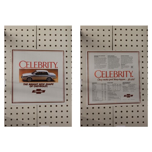 1982 Chevrolet Celebrity Brochure  15 Pages