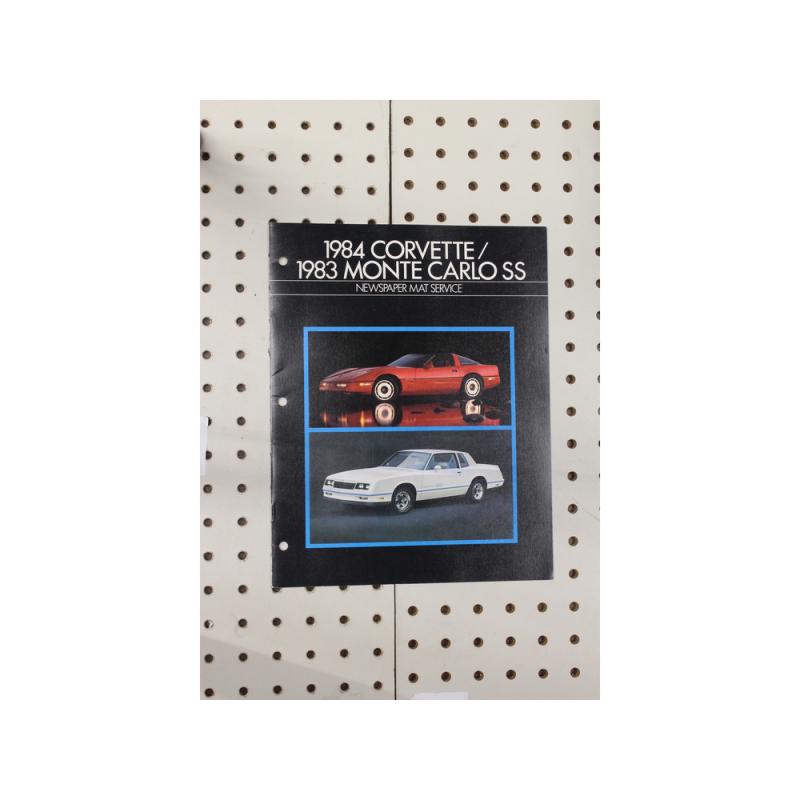 1984 Chevrolet Corvette Brochure Monte Carlo SS  