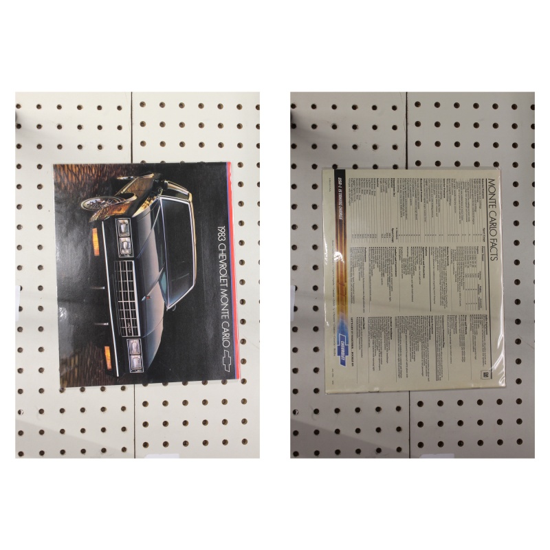 1983 Chevrolet Monte Carlo Brochure  10 Pages