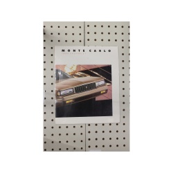 1988 Chevrolet Monte Carlo Brochure Ext. Color Chart  5 Pages