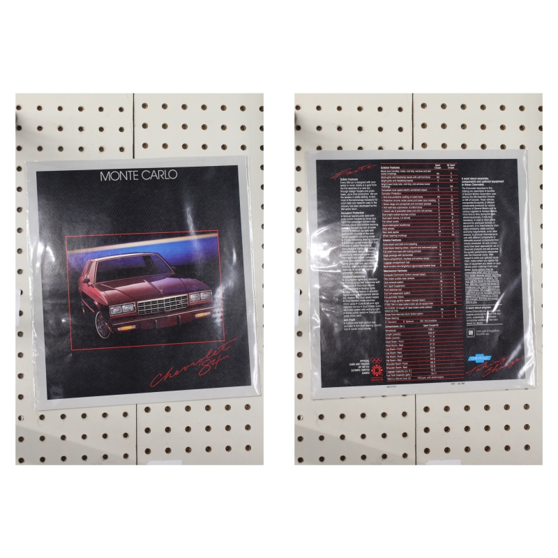 1984 Chevrolet Monte Carlo Brochure  11 Pages