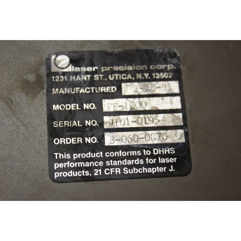 Laser Precision FF-1000 Handheld Feature Finder OTDR Fiber Optic Case Damaged