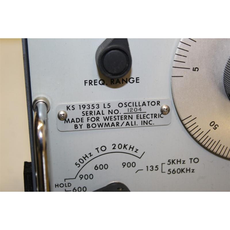Bowmar Ali. Inc. For Western Electric KS-19353 L5 Oscillator