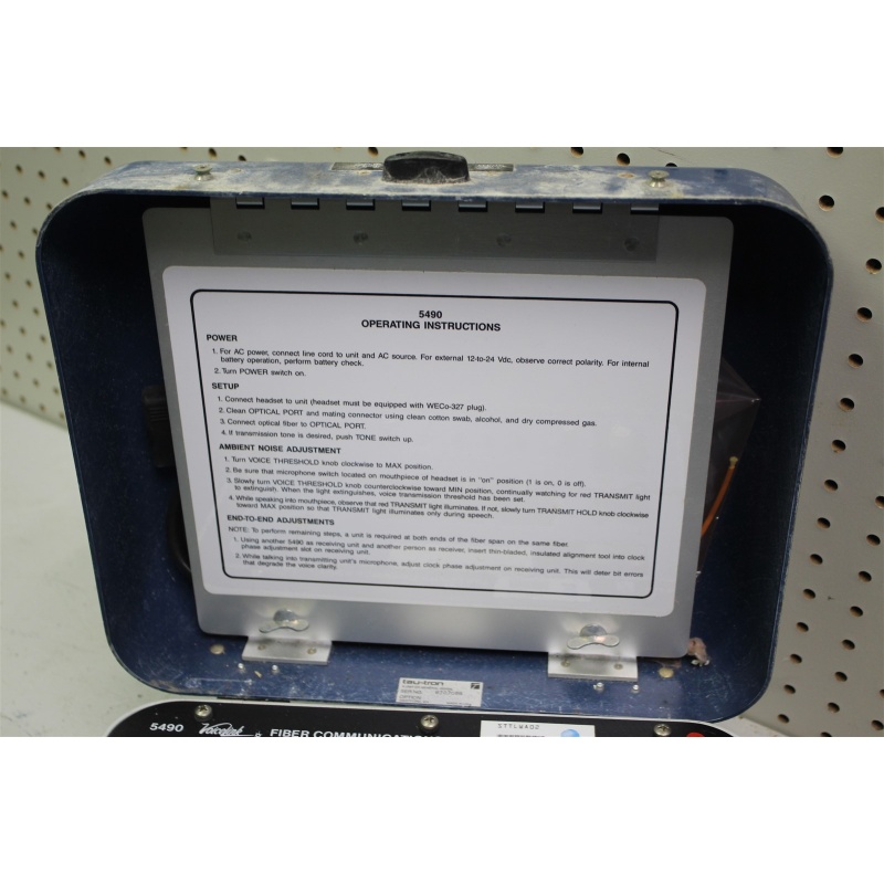 Tau-Tron General Signal Voicelink 5490 Fiber Communications Set