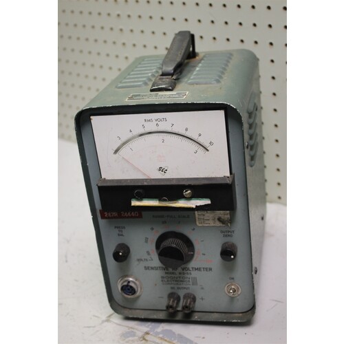 Boonton Electronics Sensitive RF Voltmeter Model 91D-S5