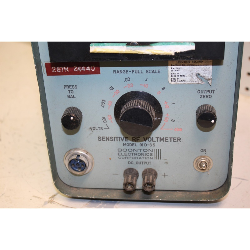 Boonton Electronics Sensitive RF Voltmeter Model 91D-S5