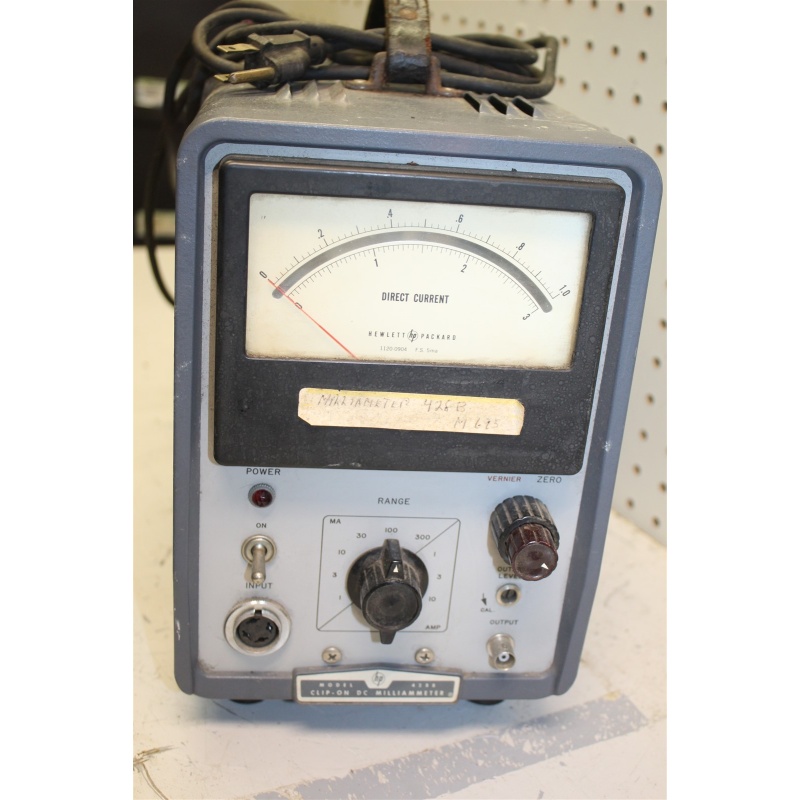 HP Hewlett·Packard 428-B Clip-On DC MilliAmmeter