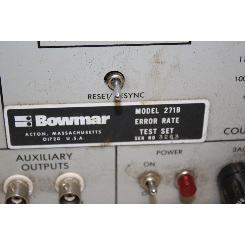 Bowmar 271B Error Rate Test Set