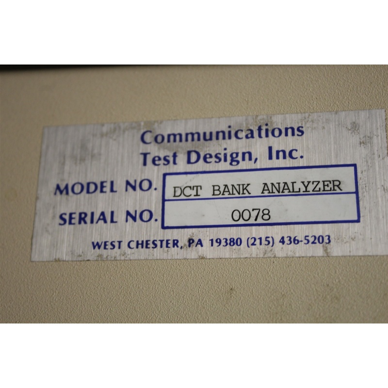CTDI DCT Bank Analyzer - Communications Test Design
