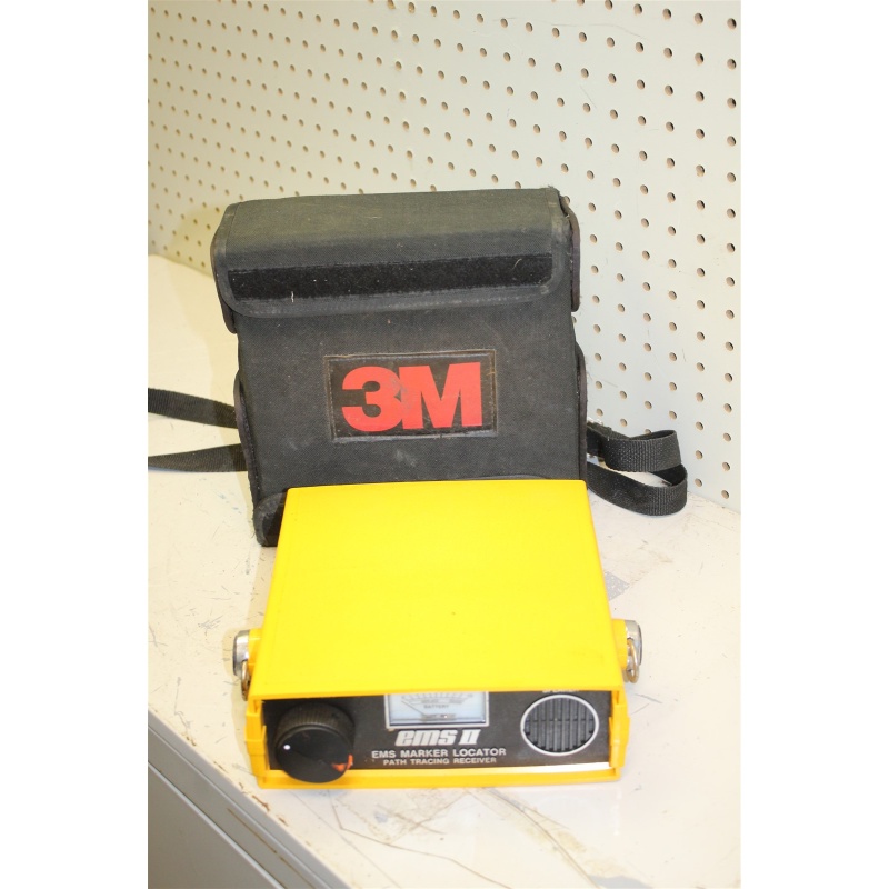 3M APC 1264 Dynatel EMS II Marker Locator Path Tracer Tracing Receiver w/ Case