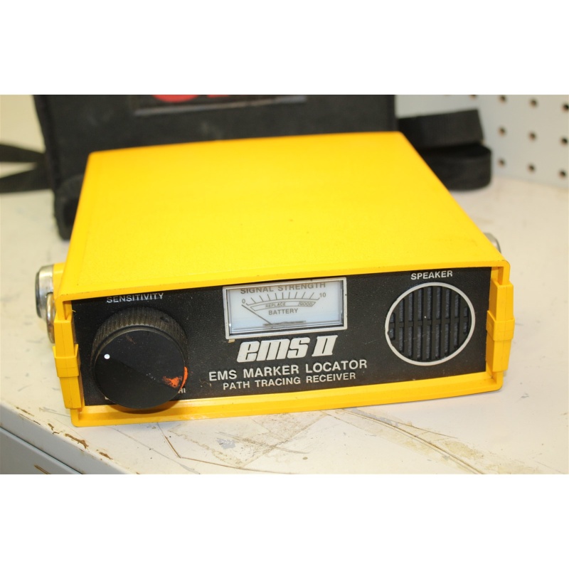 3M APC 1264 Dynatel EMS II Marker Locator Path Tracer Tracing Receiver w/ Case