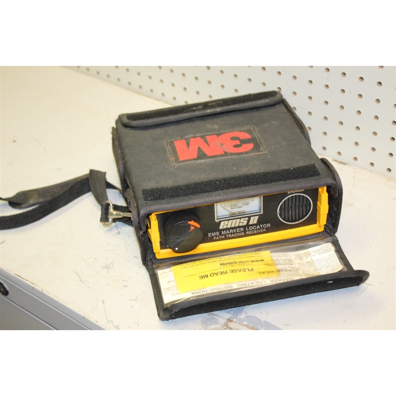 3M APC 1264 Dynatel EMS II Marker Locator Path Tracer Tracing Receiver w/ Case
