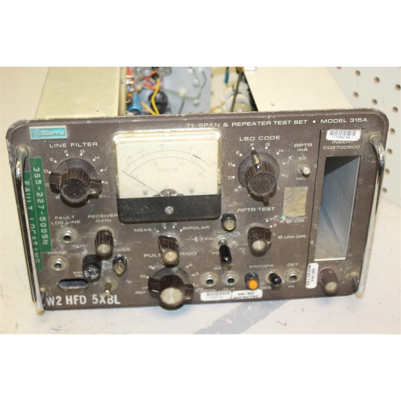Sierra LSI T1 Span & Repeater Test Set Model 315A W2-HFD-5XBL