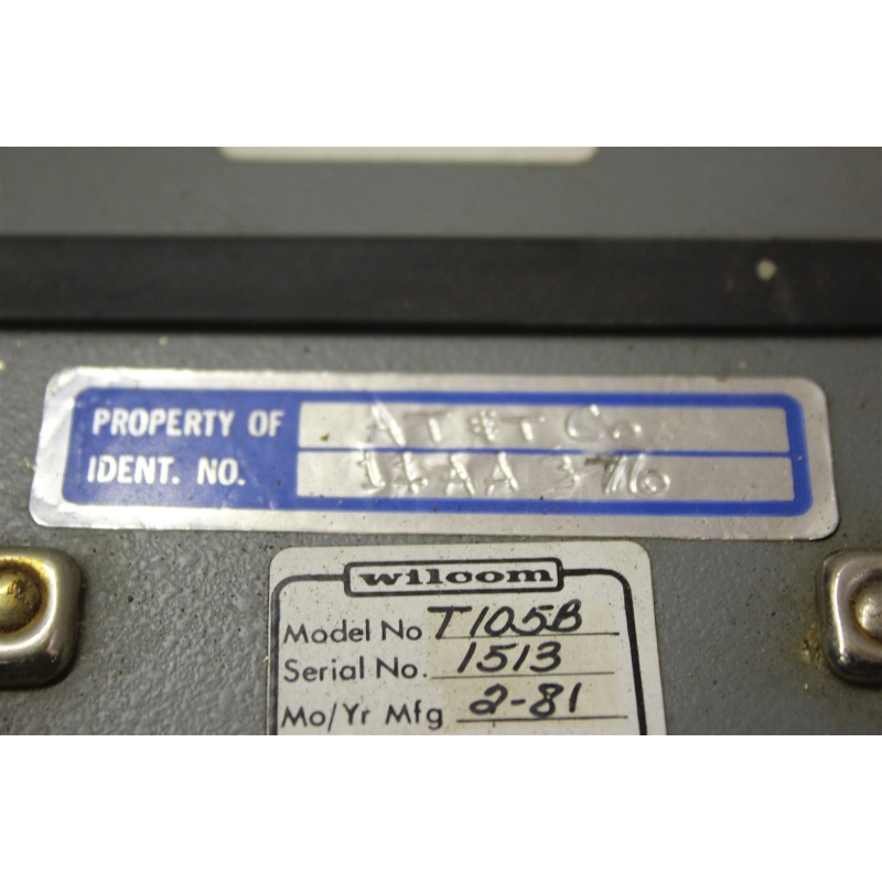 Wilcom Model T 105B Reference Level Test Set