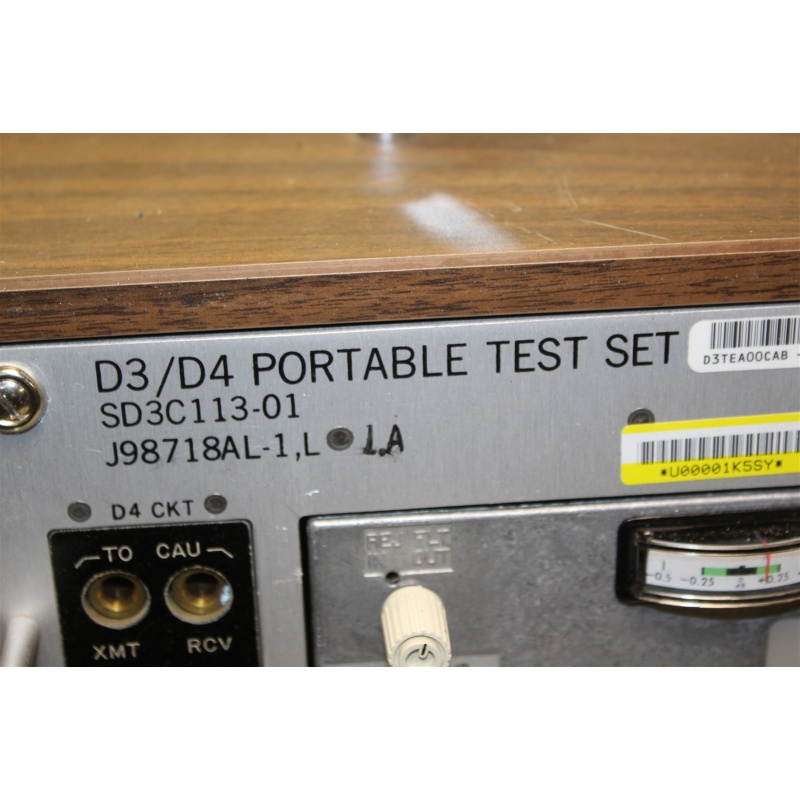 Western Electric D3/D4 Portable Test Set J98718AL-1,L1,A SD3C113-01