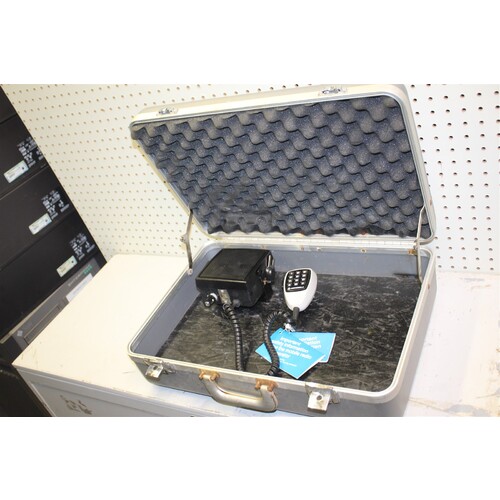 Motorola HMN1024B Hand Held Radio / Base Unit Unknown Mounted in Hard Case
