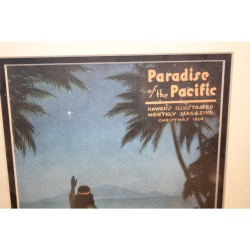 14 x 17.5 Framed Print HAWAII paradise of the pacific CHRISTMAS 1924
