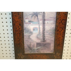 12.5 x 32 metal Framed art