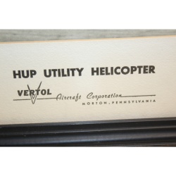 19 x 16 Framed Picture HUP UTILITY HELICOPTER VERTOL
