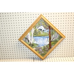 20 x 20 Framed Painting  on Mirror Originals by Ram Royce McNett