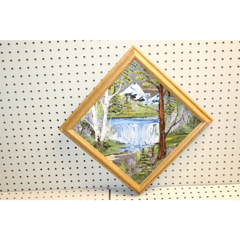 20 x 20 Framed Painting  on Mirror Originals by Ram Royce McNett