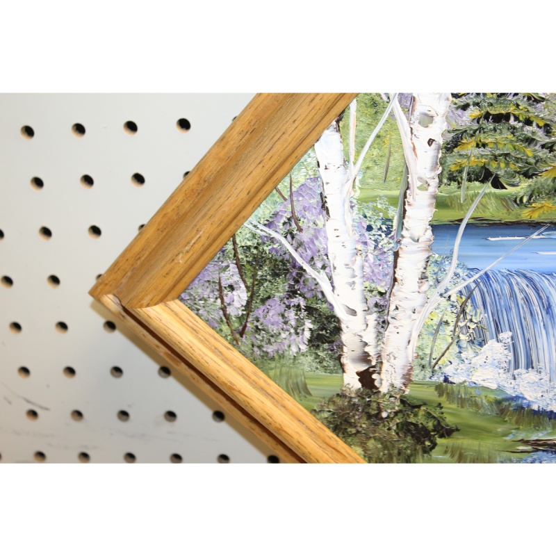 20 x 20 Framed Painting  on Mirror Originals by Ram Royce McNett